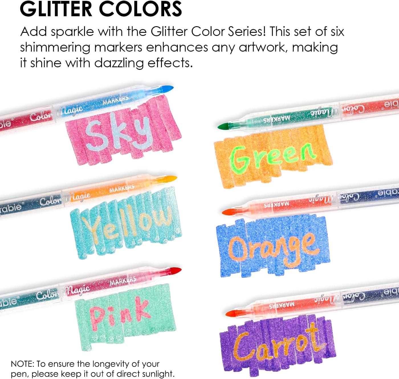 image:imageGrabie 24 Colors Magic Layering Markers12 Double Sided Color Changing Highlighter Pens4mm Chisel Tip amp 1mm Point Tip Dual Tip Magic Markers No Bleed Quick Drying2 Sets 6pcs Value Bundle