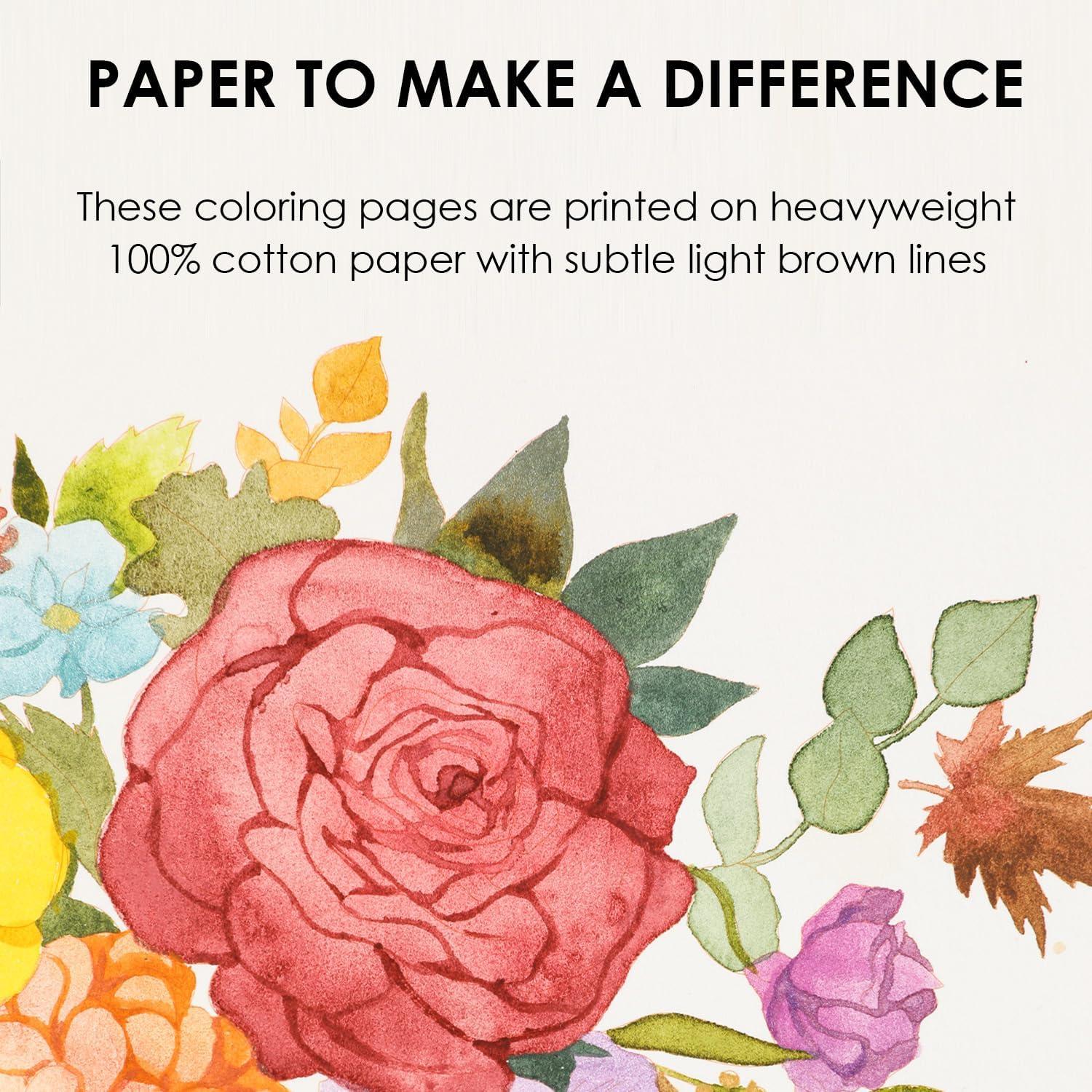 image:imageGrabie Watercolor Coloring Book 15 Sheets A5 83 x 58Watercolor Book for Adults Ignite Your Artistic Expression on 100 Cotton Paper LandScapeAutumn