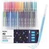 42 Colors Capped Glitter Gel Ink Pens
